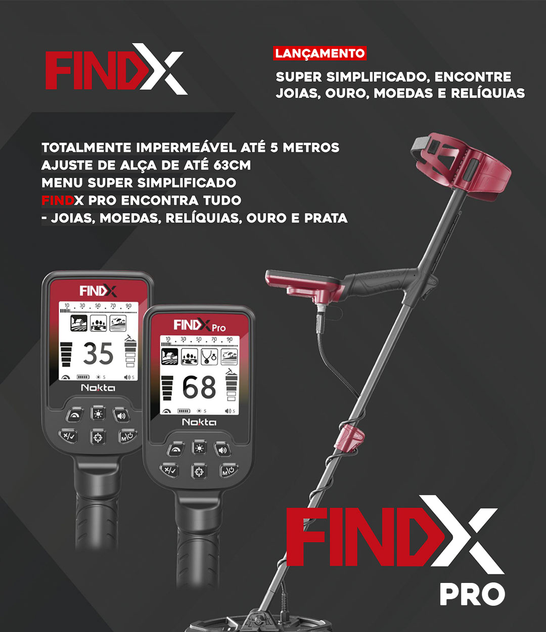 Findx - Lançamento Nokta Detectors - Entrega para todo Brasil