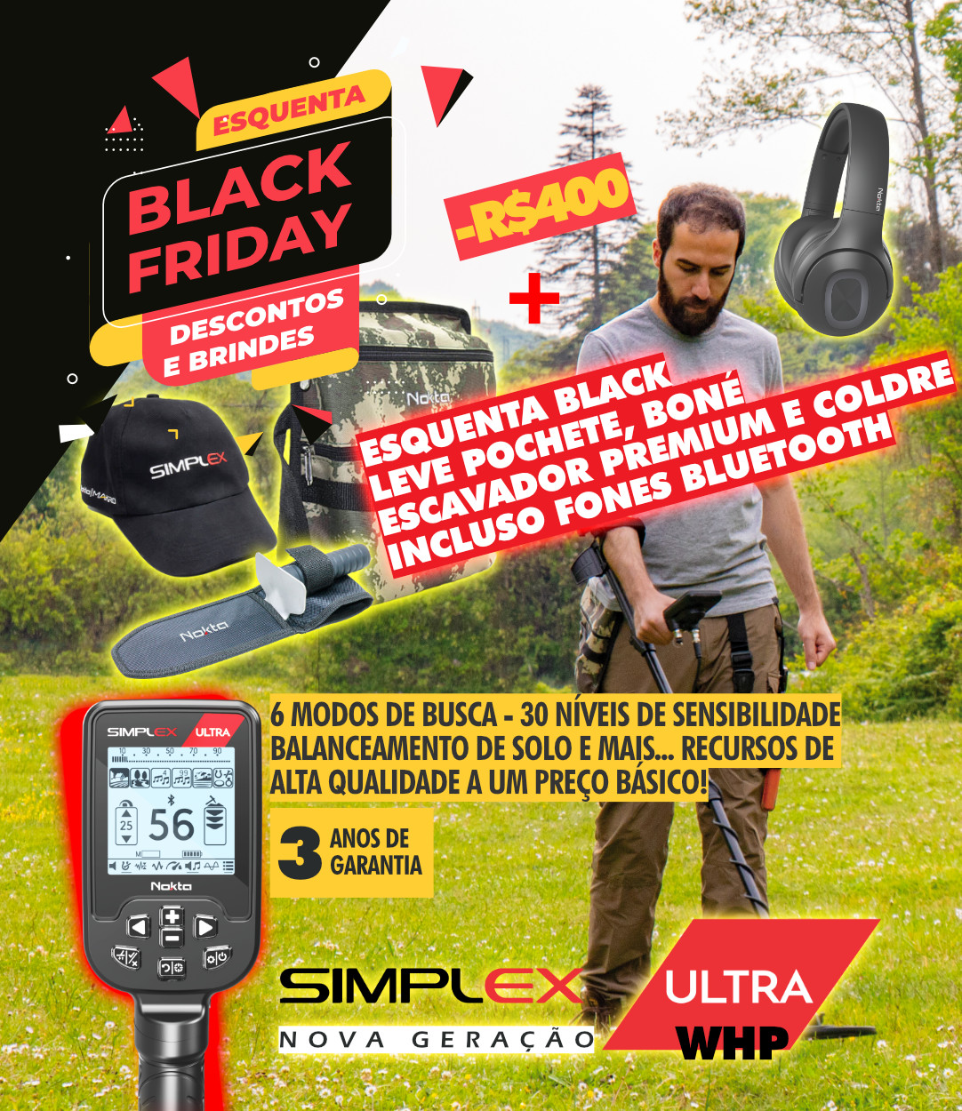 Promoção Outubro Nokta Detectores - Esquenta Black Friday - Descontos e Brindes